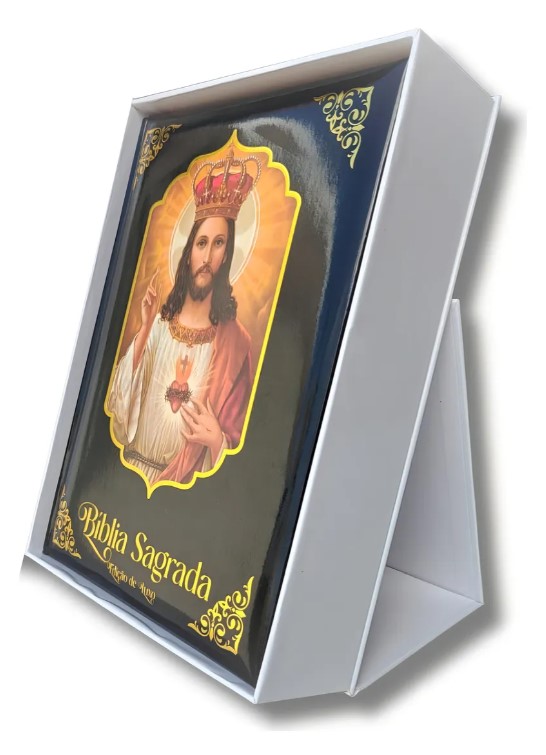 Capa da Bíblia Sagrada Católica com Imagens