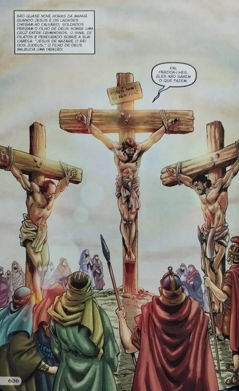 A história da Salvação do Mundo, a crucificação de Jesus Cristo