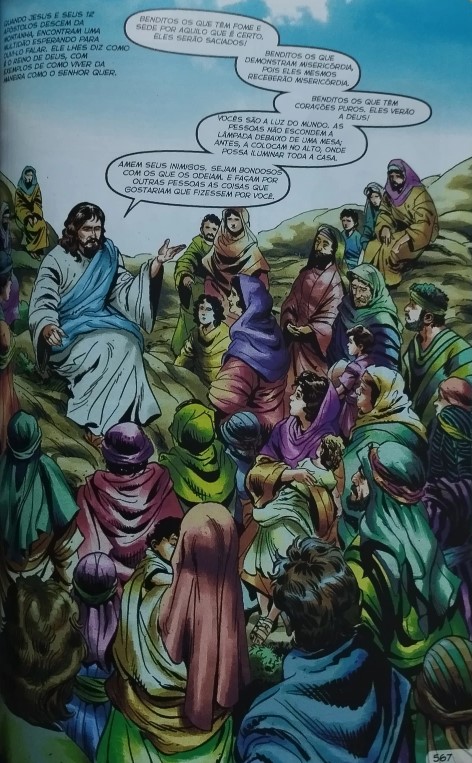 Bíblia em Ação - A história da Salvação do Mundo, o sermão da montahe feito por Jesus Cristo