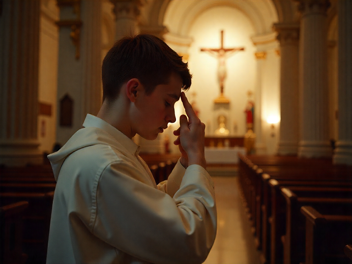 Entenda o significado do Sinal da Cruz antes do Evangelho, por que a Igreja ensina esse gesto e como fazê-lo corretamente.