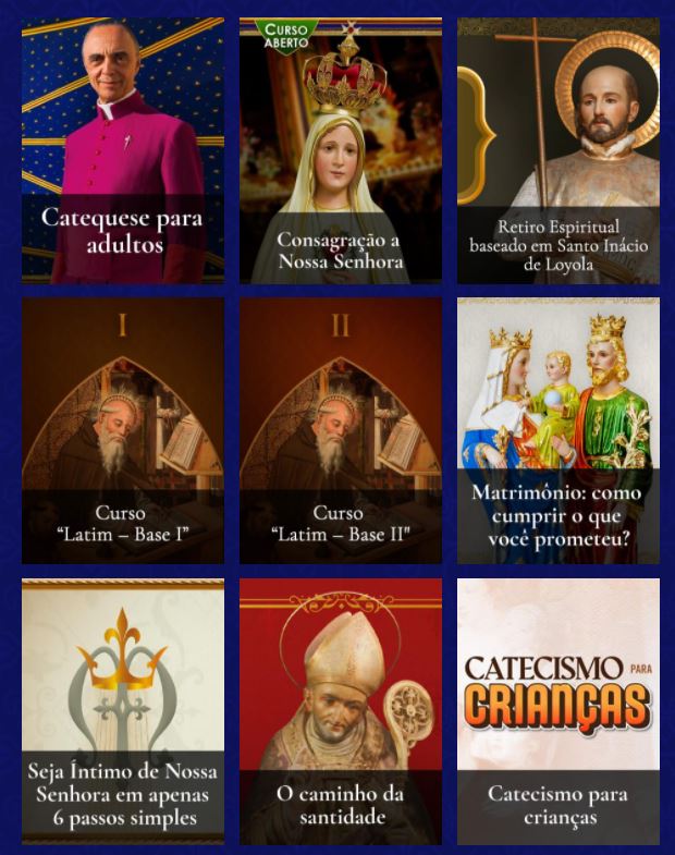 Lista de Cursos da Formação Católica Reconquista