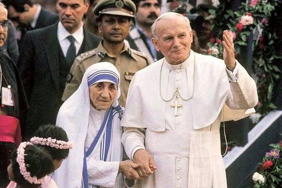 Madre Teresa de Calcutá e Papa São João Paulo II
