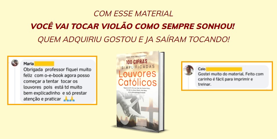 Ebook 100 Crifras Louvores Católicos, relatos de quem comprou