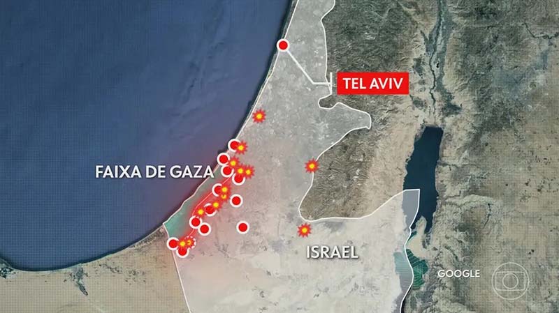 Como aconteceram os ataques a Israel pelo grupo Hamas