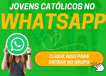 Banner para entrar no grupo dos jovens católicos no whatsapp