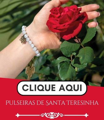 Banner Chaveiros e Pulseiras da Santa Terezinha das Rosas