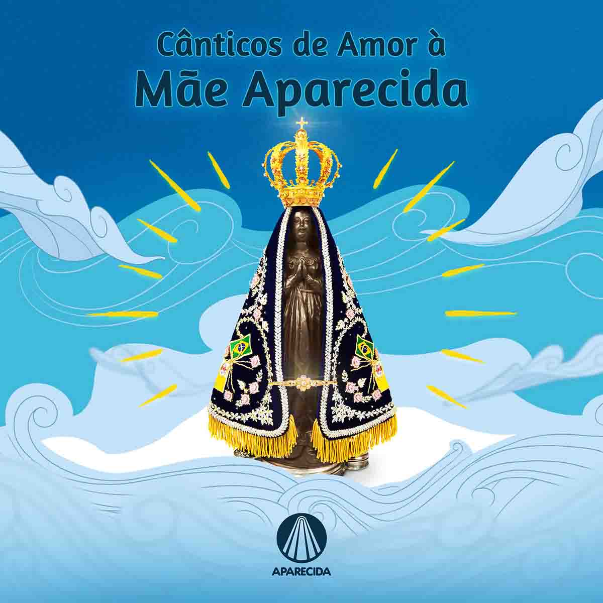 Capa do álbum Cânticos de Amor à Mãe Aparecida lançado pela TV Aparecida