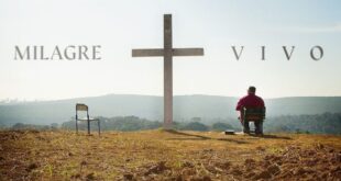 Cartaz do documentário Milagre Vivo que conta a vida do Padre Márlon Múcio