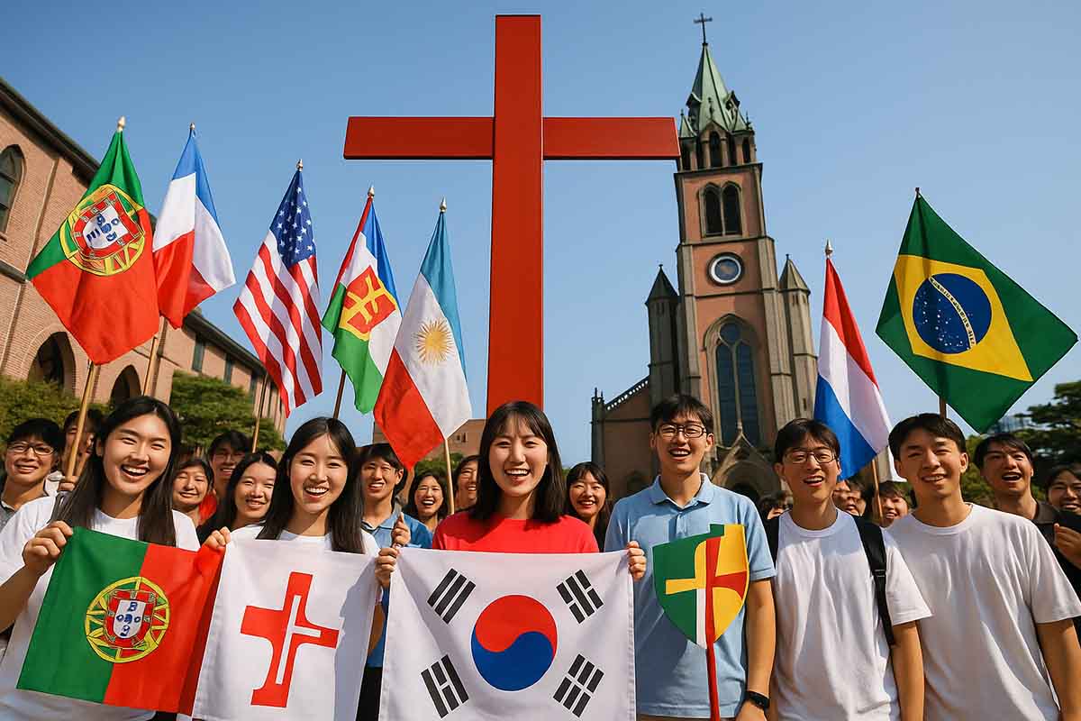 Preparação para JMJ 2027 (Jornada Mundial da Juventude 2027) Rolou na Coreia do Sul o evento que reúne milhares de jovens católicos em preparação para a JMJ 2027