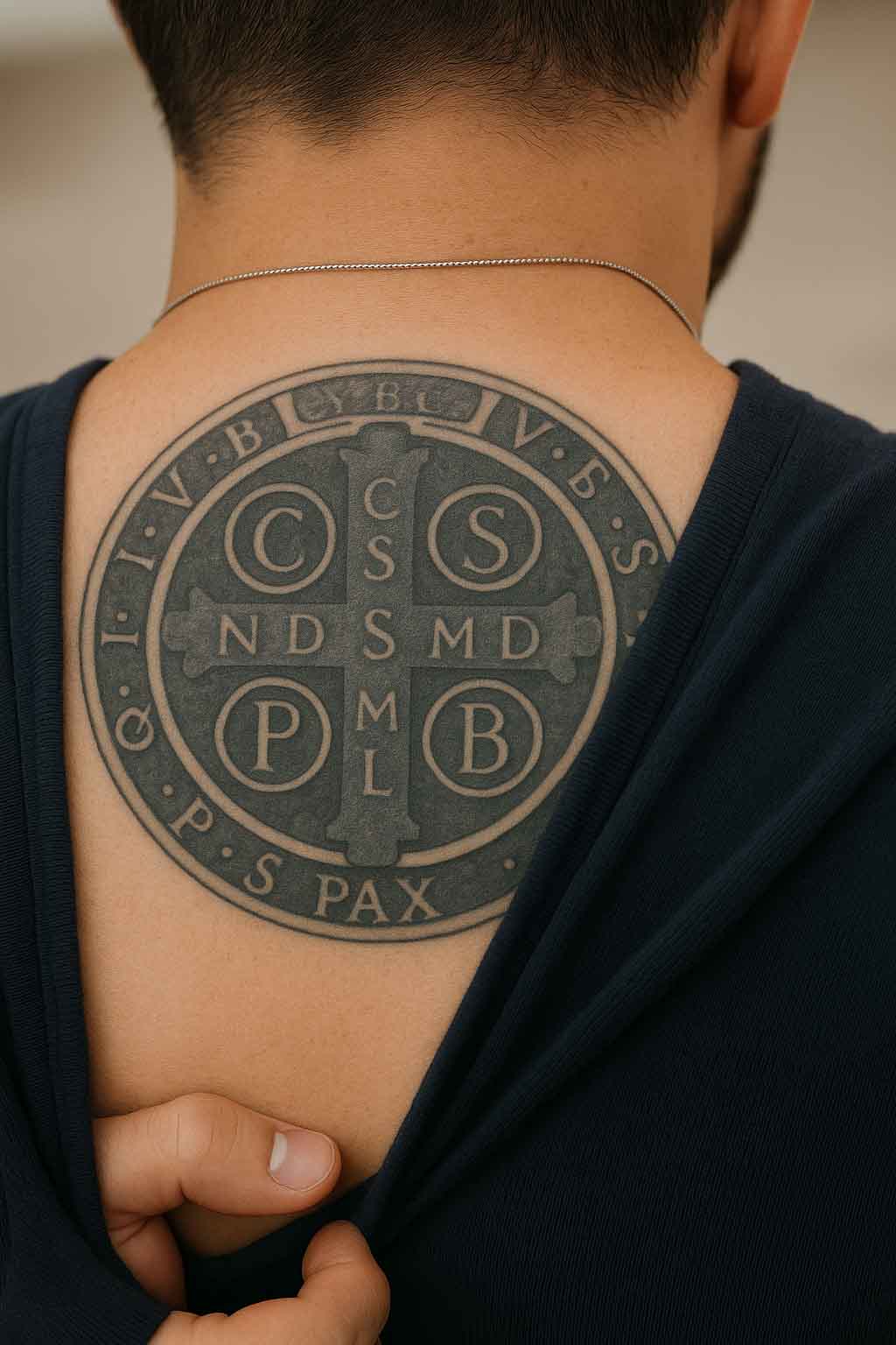 Por que tantos jovens tem feito a Tatuagem da Medalha de São Bento no corpo, saiba o significado completo e seu poder contra o mal Tatuagem da Medalha de São Bento: Por Que Está Se Popularizando Tanto Entre os Jovens Católicos Fazer esse Sacramental