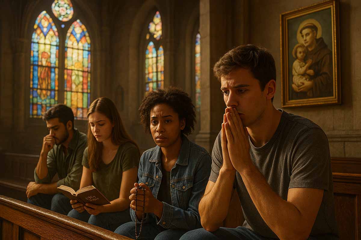 A banalização da fé católica ao usar o nome de Deus em vão Será que nós, jovens católicos, estamos fazendo uma banalização da fé católica usando o nome de Deus em vão?