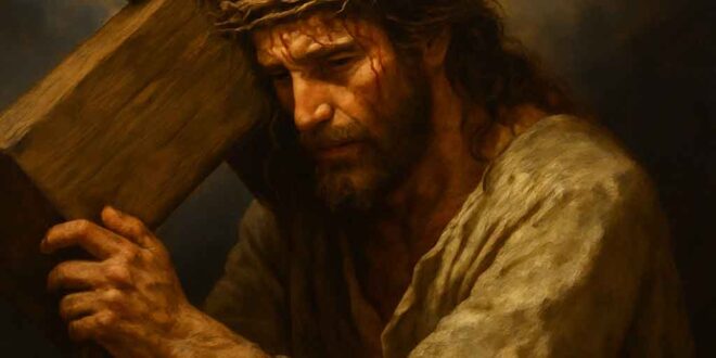 Uma reflexão para os jovens católicos sobre a imagem de Jesus Carregando a Cruz, qual significado, o que Jesus quis dizer