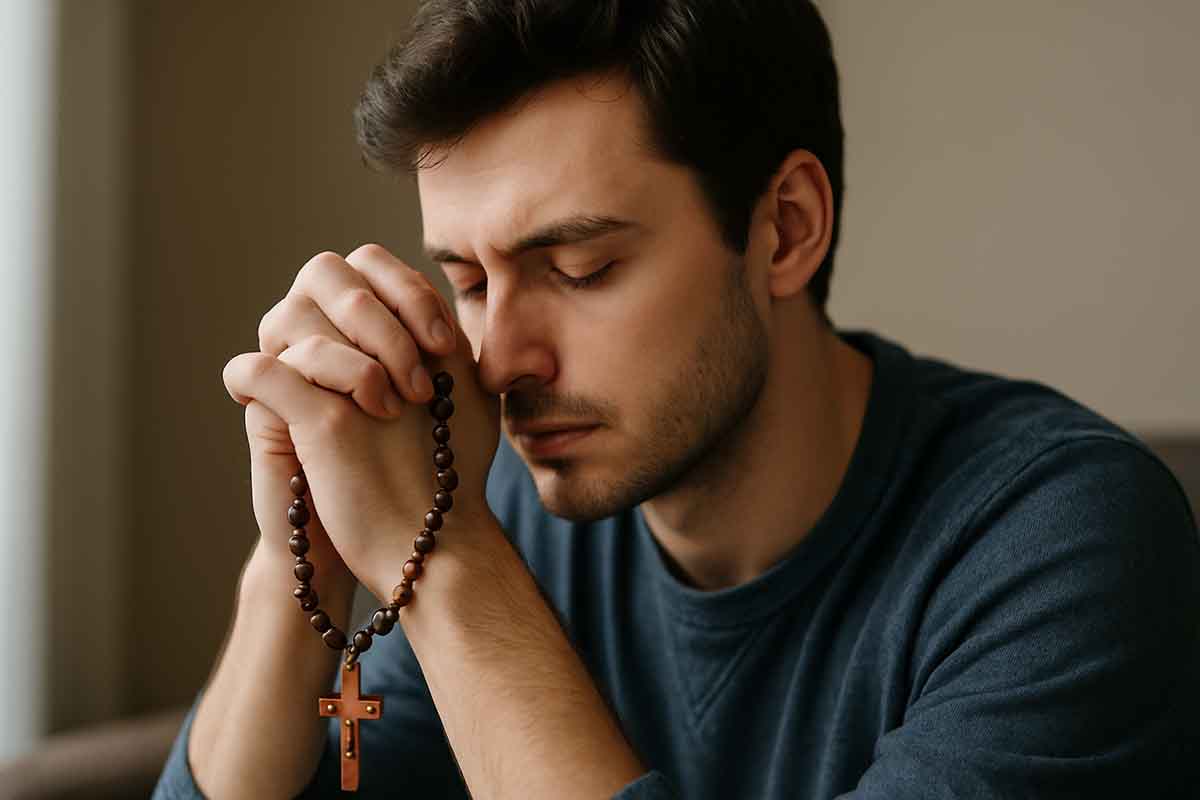 Rezar o Santo Rosário Ajuda Melhorar a Saúde Mental Afinal, Rezar o Rosário Ajuda a Melhorar Também a Saúde Mental. Ele é uma Fonte de Paz Interior para os Jovens Católicos