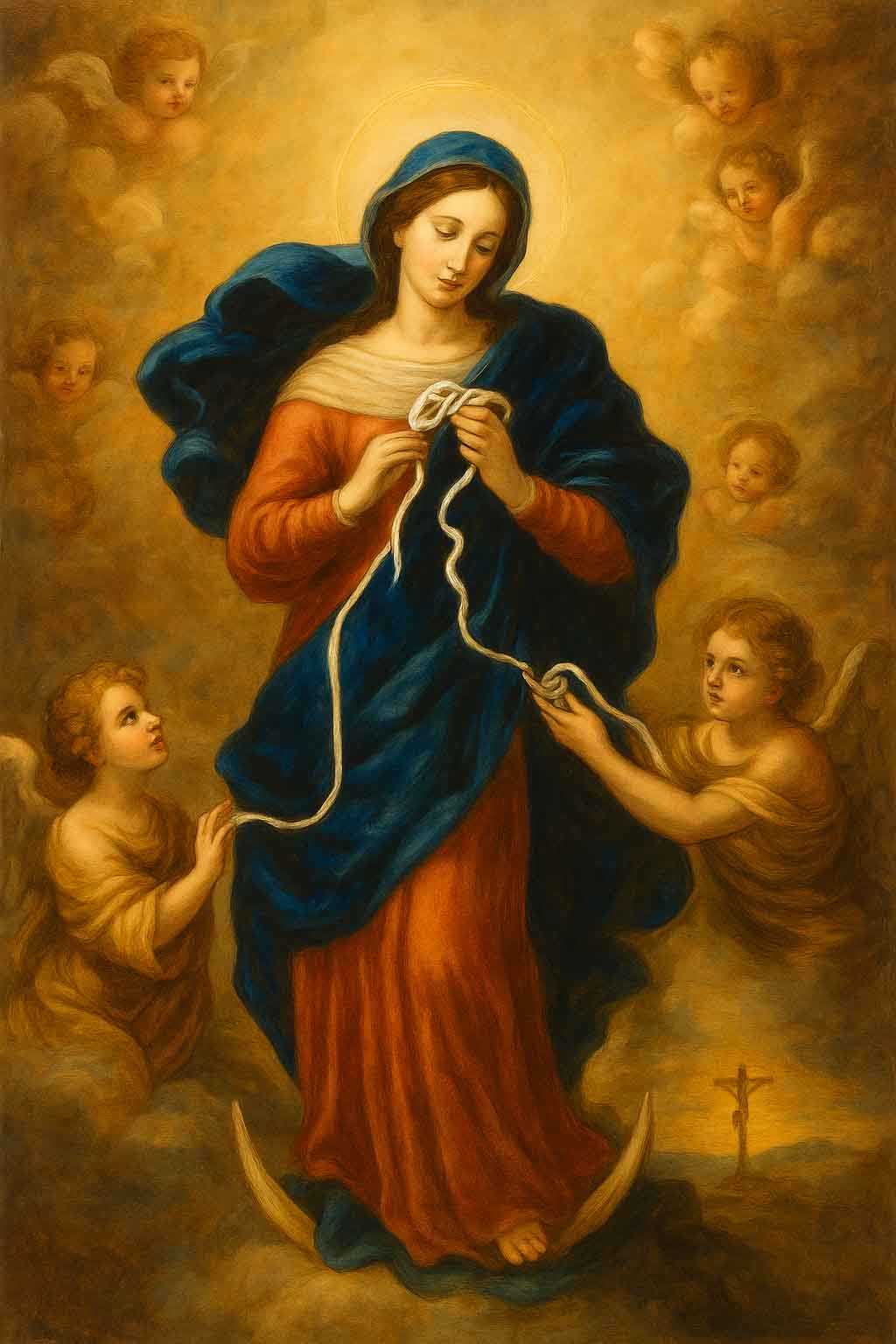 Nossa Senhora Desatadora dos Nós: Saiba sua História Completa, Devoção, Milagres, do que Ela é Padroeira e Protetora.