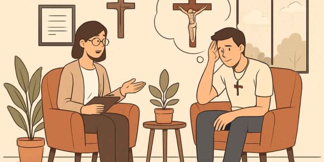 Psicoterapia e Fé: Como a Terapia Pode Ajudar Jovens Católicos a Curar Feridas do Passado e Crescer com Equilíbrio.