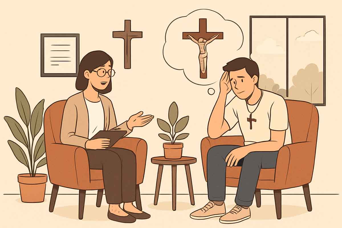 jovens católicos podem fazer psicoterapia Psicoterapia e Fé: Como a Terapia Pode Ajudar Jovens Católicos a Curar Feridas do Passado e Crescer com Equilíbrio.