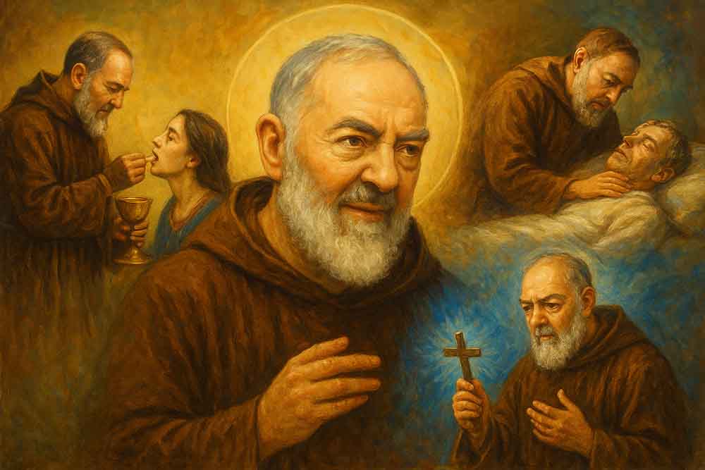 A incrível história de vida do Padre Pio A vida de Padre Pio: seus estigmas, dons sobrenaturais, milagres e legado espiritual reconhecido pela Igreja Católica Apostólica Romana.
