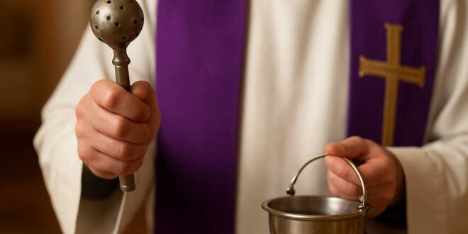 Entenda o significado do aspersório de água benta, seu valor espiritual e como a Igreja Católica o utiliza em bênçãos e ritos.