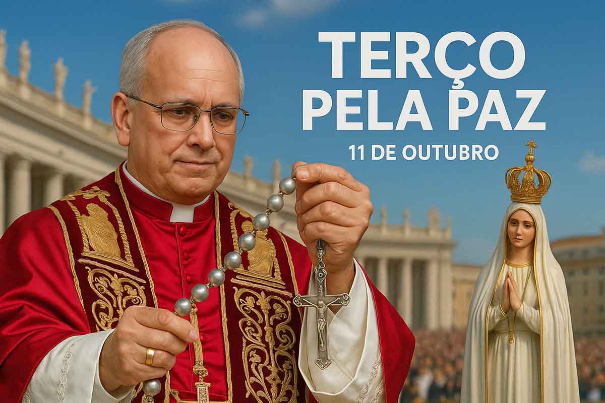 O Papa Leão XIV convocou os fiéis a rezarem o Terço pela Paz em outubro, com destaque para a vigília de 11 de outubro na Praça São Pedro.