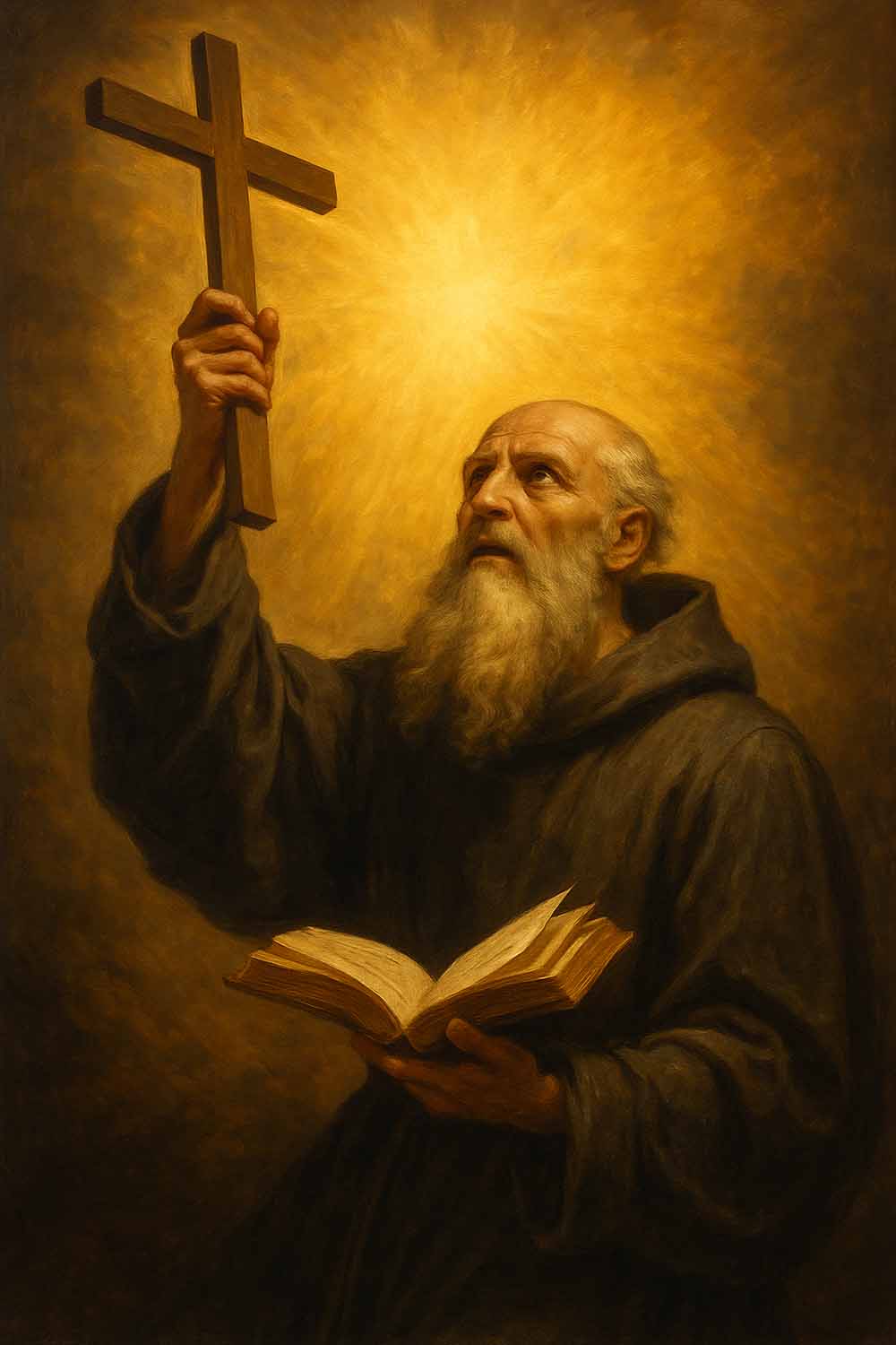 A Cruz Sagrada Seja Minha Luz: Oração de São Bento e seu poder espiritual contra o Diabo Descubra o poder da oração “A Cruz Sagrada Seja Minha Luz”, de São Bento. Conheça seu significado, origem e como rezá-la para proteção e fé.