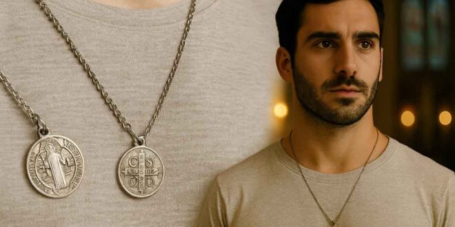 Descubra o significado do escapulário São Bento, sua oração em latim, como usar corretamente e por que ele é tão popular entre os jovens.