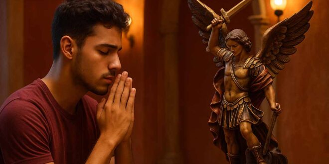 Descubra o verdadeiro significado de ser devoto de São Miguel Arcanjo e como viver sua fé com coragem, oração e pureza no dia a dia.