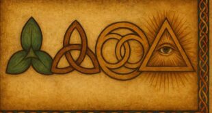 Descubra os símbolos antigos da Santíssima Trindade, triângulo, triquetra, trevo, círculo e seu profundo significado teológico e espiritual.