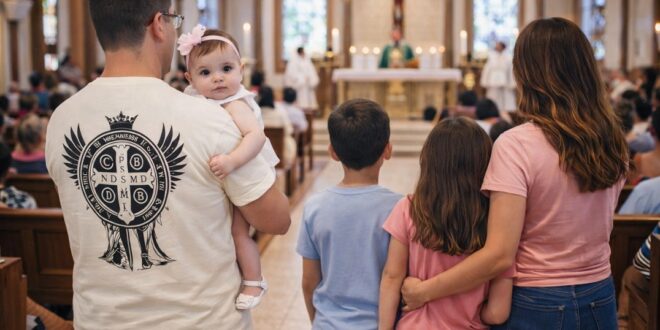 Veja como participar da Missa com criança pequena com dicas práticas e espirituais para viver melhor esse momento.