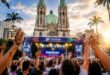 Palco do Halleluya São Paulo 2026 montado na Praça da Sé